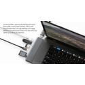 LINQ LQ48012 PRO TB MacBook USB-C hub 7v2 (HDMI, 2x USB-C, 2x USB, SD/MicroSD), Space Grey
