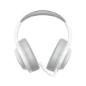 QCY Heroad V200 Tri-Mode Gaming Headphones with 7.1 Sound, 240h Battery, and Detachable Microphone - White