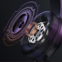 QCY V200 Pro Wired Gaming Headphones with 7.1 Sound and Detachable Microphone - Black
