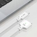 Kabel Tech-Protect MMC01 Ultraboost USB-C / USB-C MagSafe 3 140W 200 cm pro MacBook - bílý