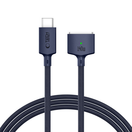 Kabel Tech-Protect MMC01 Ultraboost USB-C / USB-C MagSafe 3 140W 200 cm pro MacBook - námořnická modř