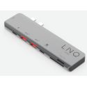 LINQ LQ48012 PRO TB MacBook USB-C hub 7v2 (HDMI, 2x USB-C, 2x USB, SD/MicroSD), Space Grey