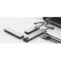 LINQ LQ48012 PRO TB MacBook USB-C hub 7v2 (HDMI, 2x USB-C, 2x USB, SD/MicroSD), Space Grey