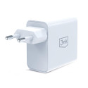 3mk FlowPower 45W 1A1C PD3.0 QC4+ Wall Charger - White