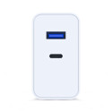 3mk FlowPower 45W 1A1C PD3.0 QC4+ Wall Charger - White