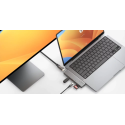 LINQ LQ48012 PRO TB MacBook USB-C hub 7v2 (HDMI, 2x USB-C, 2x USB, SD/MicroSD), Space Grey
