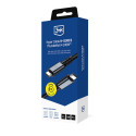 3mk Hyper Cable N-SERIES USB-C / USB-C Thunderbolt 4 2m 48V / 5A 40Gb/s 240W 8K60Hz - black