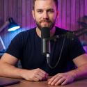 Mikrofon BOYA CastMic G40B drátový herní s ramenem, USB-C - černý