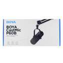 Mikrofon BOYA CastMic P60B studiový s ramenem, drátový USB XLR - černý