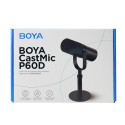 Mikrofon BOYA CastMic P60D studiový se stojánkem, drátový USB XLR - černý