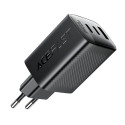 Acefast A108 GaN PD 67W 2xUSB-C 1xUSB-A Wall Charger - Black