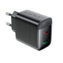 Acefast A106 GaN PD 45W USB-C USB-A Wall Charger - Black