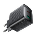 Acefast A106 GaN PD 45W USB-C USB-A Wall Charger - Black