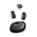Acefast R2 Wireless Lavalier Microphones - Black