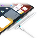 Stylus Acefast V3 kapacitní pro iPad s bezdrátovým nabíjením a 2 výměnnými hroty - bílý