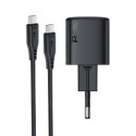 Acefast A118 30W GaN USB-C Wall Charger with USB-C - USB-C Cable 1.2m - Black
