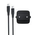 Acefast A118 30W GaN USB-C Wall Charger with USB-C - USB-C Cable 1.2m - Black