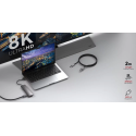 LINQ LQ48025 DisplayPort na DisplayPort PRO Cable - 8K/60Hz kabel, 2m, černý
