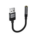Acefast J13 USB-A to 3.5mm mini jack adapter - black