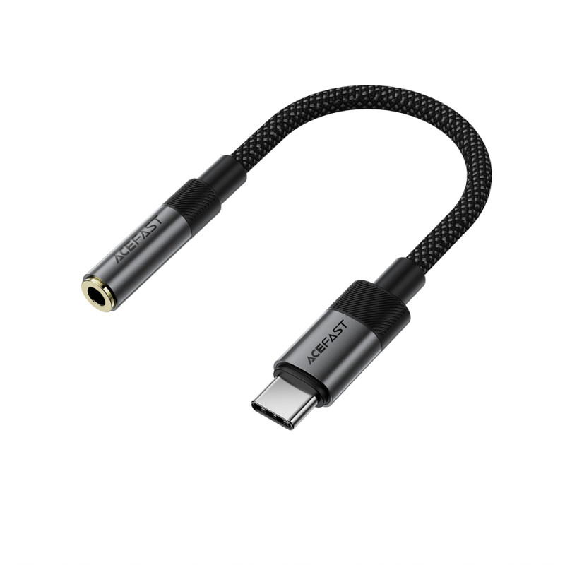 Acefast J12 USB-C to 3.5mm mini jack adapter - black