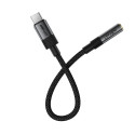 Acefast J12 USB-C to 3.5mm mini jack adapter - black
