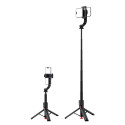 Acefast E42 Selfie Stick with Auto Tripod and Bluetooth Remote Control 1.05m - Black