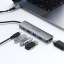 Acefast J16 USB Hub USB-C 5-in-1 HDMI 4K 60Hz PD90W Docking Station - Gray