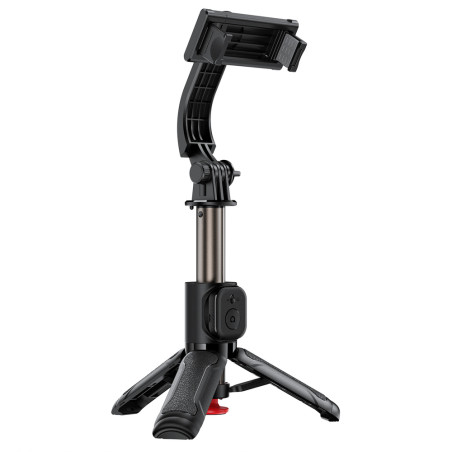 Acefast E42 Selfie Stick with Automatic Tripod and Bluetooth Remote Control 63 cm - Black