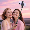 Acefast E42 Selfie Stick with Automatic Tripod and Bluetooth Remote Control 63 cm - Black