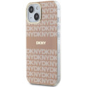 Kryt DKNY IML Mono & Stripe pro iPhone 15/14/13 - růžová