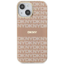 Kryt DKNY IML Mono & Stripe pro iPhone 15/14/13 - růžová
