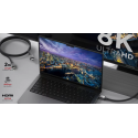 LINQ LQ48027 HDMI PRO Cable - Certifikovaný HDMI 8K/60Hz kabel, 2m, černý