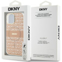 Kryt DKNY IML Mono & Stripe pro iPhone 15/14/13 - růžová