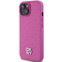 Kryt DKNY Leather Pattern Metal Logo MagSafe pro iPhone 15/14/13 - rů