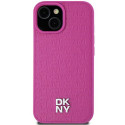 Kryt DKNY Leather Pattern Metal Logo MagSafe pro iPhone 15/14/13 - rů