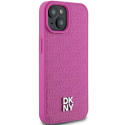 Kryt DKNY Leather Pattern Metal Logo MagSafe pro iPhone 15/14/13 - rů