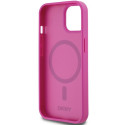 Kryt DKNY Leather Pattern Metal Logo MagSafe pro iPhone 15/14/13 - rů