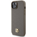 Kryt DKNY MagSafe LEATHER PATTERN LOGO iPhone 15/14/13 - hnědá