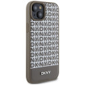 Kryt DKNY MagSafe Leather Pattern Logo pro iPhone 15/14/13 - hnědý
