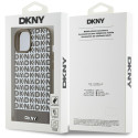 Kryt DKNY MagSafe Leather Pattern Logo pro iPhone 15/14/13 - hnědý