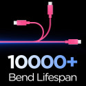 Kabel Spigen Essential EB6015CC USB-C 60W 100 cm - růžový