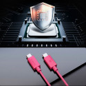 Kabel Spigen Essential EB6015CC USB-C 60W 100 cm - różowy