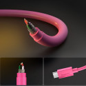 Kabel Spigen Essential EB6015CC USB-C 60W 100 cm - růžový