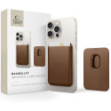 Magnetická peněženka Tech-Protect MagWallet MagSafe – univerzální držák karet – hnědá