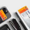 Magnetická peněženka Tech-Protect MagWallet MagSafe – univerzální držák karet – hnědá