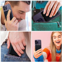 Magnetická peněženka Tech-Protect MagWallet MagSafe – univerzální držák karet – hnědá