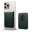 Magnetická peněženka Tech-Protect MagWallet MagSafe – univerzální držák karet – khaki