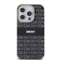 Kryt DKNY IML Mono & Stripe pro iPhone 15 Pro Max – black
