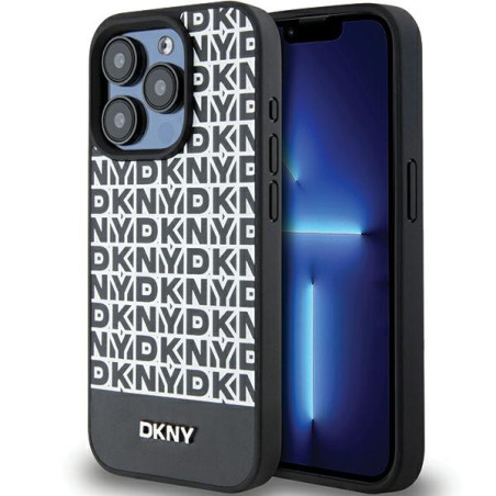 Kryt DKNY Leather Printed Pattern pro iPhone 15 Pro Max