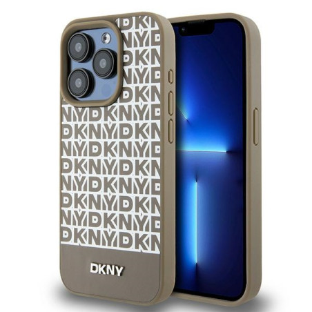 Kryt DKNY MagSafe pro iPhone 15 Pro Max - hnědý
